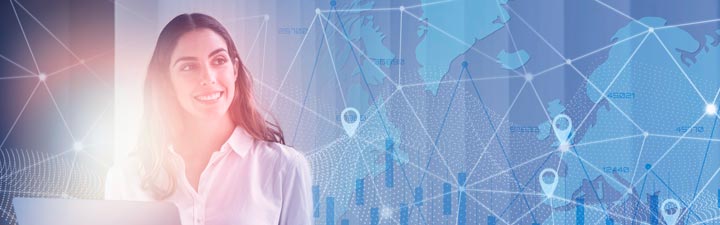 magen que representa la expansión global y la adopción creciente del estándar ISO 20022 por parte de empresas internacionales.