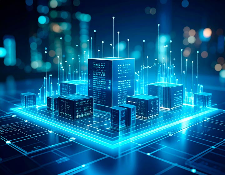 Imagen conceptual que ilustra la creación de entornos digitales simulados para ejecutar pruebas transaccionales seguras y monitorear el comportamiento de los sistemas financieros antes de su implementación.