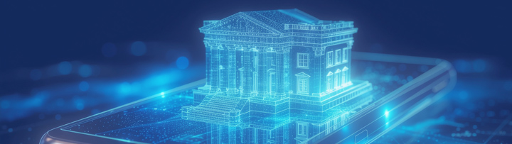 Imagen conceptual de banca digital impulsada por tecnología NFC y un core de tarjetas moderno como base para la innovación en pagos.