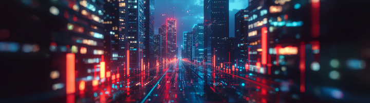Representación visual de la transformación digital en la banca latinoamericana, donde la tecnología redefine la eficiencia y la conectividad del sistema financiero.