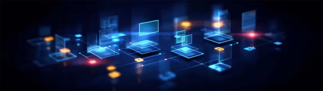 Digital illustration of a payment hub platform with interconnected modules, APIs, and financial systems enabling payment processing, orchestration, and seamless integration.